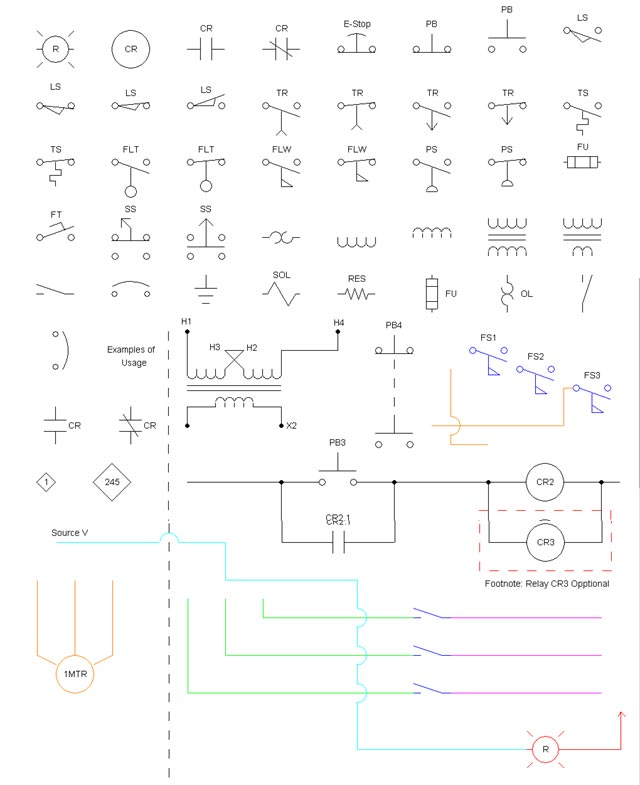 Chrysler electrical schematic symbols