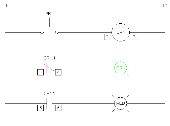 Simple Relay Logic Diagram