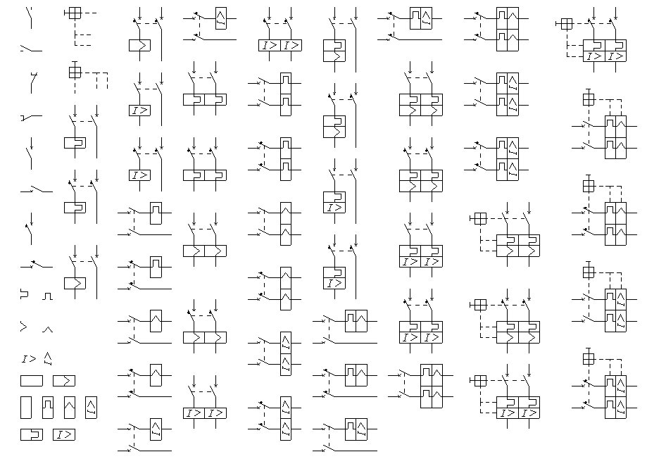 IEC Double Pole Breaker Symbols